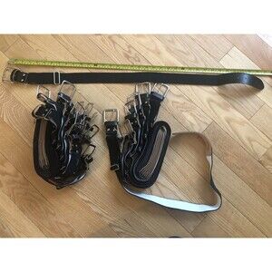 Adjustable Baseball Softball Belts Adult Black 36 inches Lot of 20 New